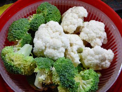 Brocoli y coliflor gratinado