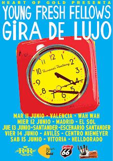 Gira española de Young Fresh Fellows en junio