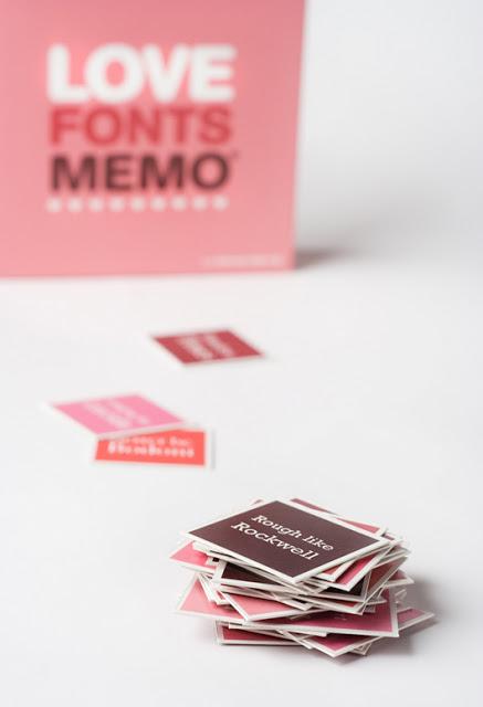 Love Fonts Memo, un juego de adivinar parejas de tipografías
