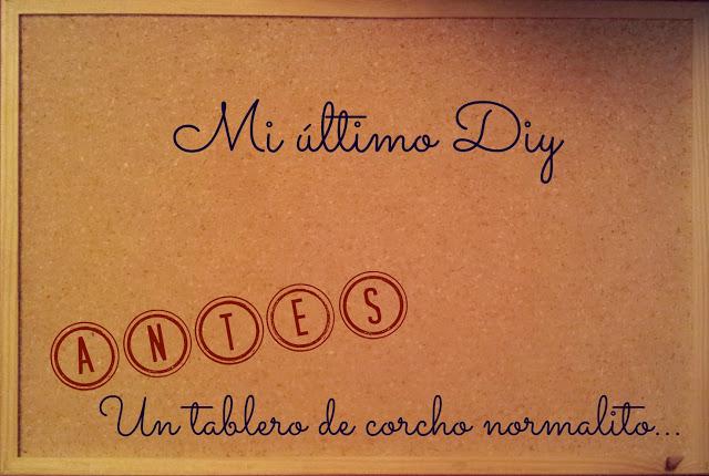 DIY: Tablero corcho
