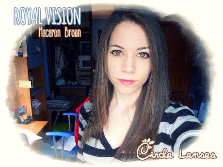 {RESEÑA} Brown Circle lenses on light eyes.