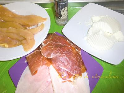 Fiambre de pavo y queso