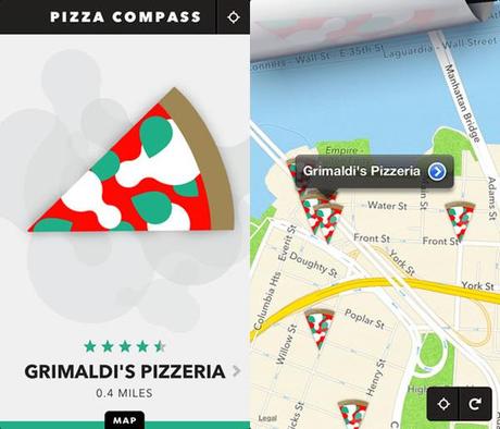 Felt / Pizza Compass / Dots :: escribir a mano, buscar pizza y jugar en iOS Felt / Pizza Compass / Dots :: escribir a mano, buscar pizza y jugar en el iPhone