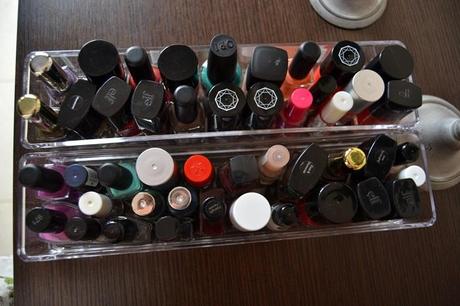 Organizador de maquillaje y esmaltes