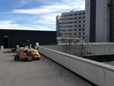 Imágenes de obra del “Jardín de mi Hospi” en el Hospital La Paz
