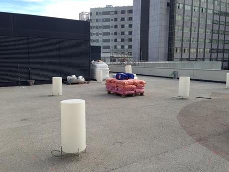 Imágenes de obra del “Jardín de mi Hospi” en el Hospital La Paz