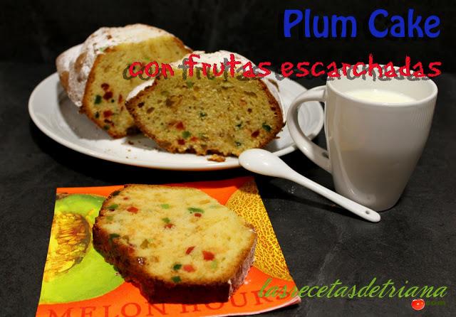 Plum Cake con frutas escarchadas