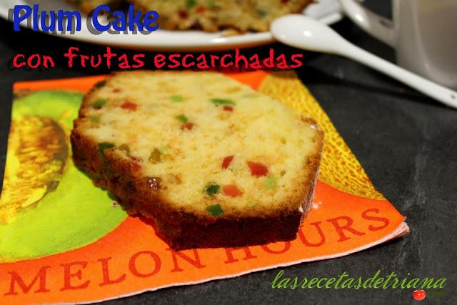 Plum Cake con frutas escarchadas