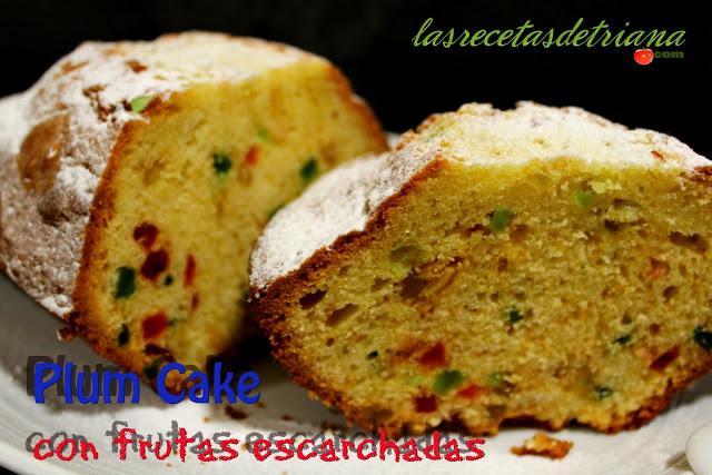 Plum Cake con frutas escarchadas