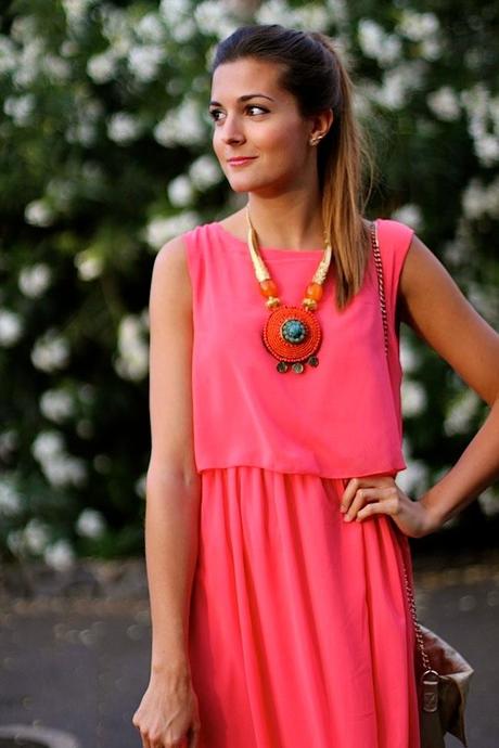 Coral Maxi Dress