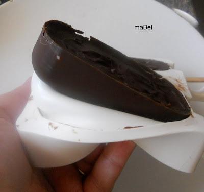 Helado cubierto con chocolate facil