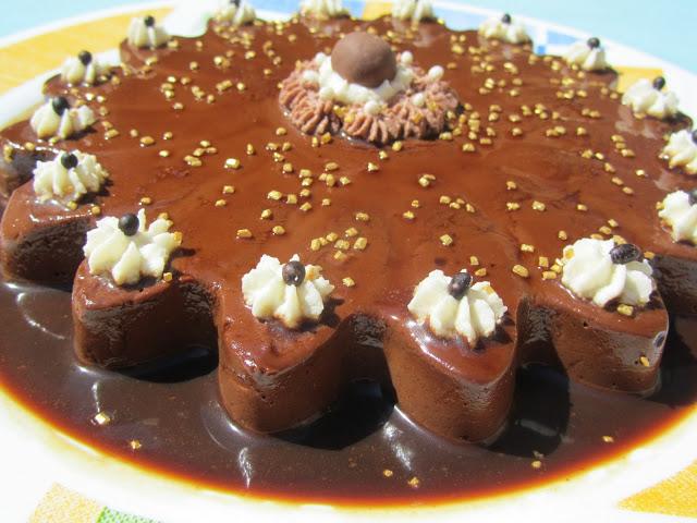 Flan de chocolate sin horno