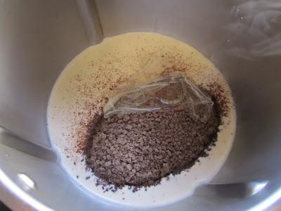 Flan de chocolate sin horno