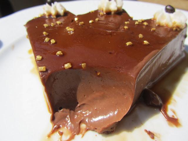 Flan de chocolate sin horno