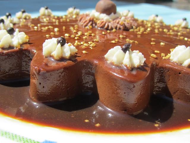Flan de chocolate sin horno