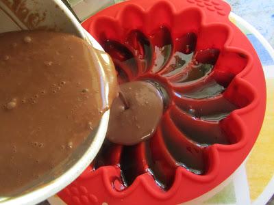 Flan de chocolate sin horno