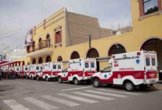 PRESIDENTE DEL GORE LIMA PRESENTO PRIMERAS AMBULANCIAS PARA CAÑETE Y YAUYOS