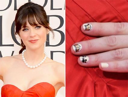 ss13 nail art zoey deschanel Tú decides: nail art, ¿si o no?