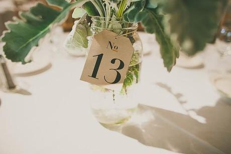 Número de mesa kraft Para una boda al aire libre