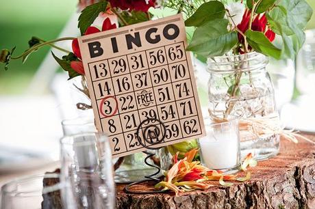 Número de mesa Bingo Cartilla de bingo