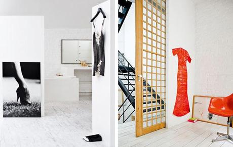 Blanco y con una pincelada coral