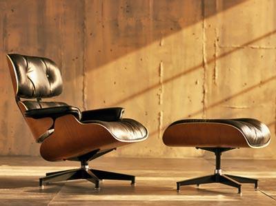 Butaca Eames con Ottoman