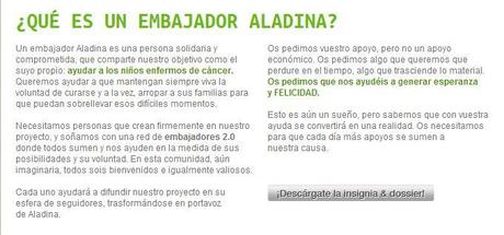 Embajadora Aladina - Un gesto = una sonrisa. Embajadora Aladina - Un gesto = una sonrisa.