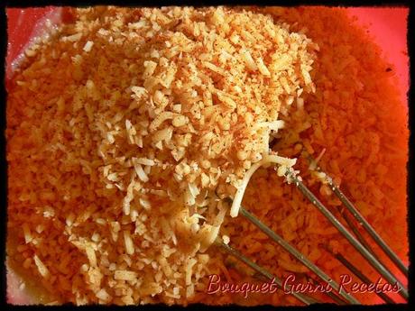 Budín de papa y queso con salsa de champiñones (Si mi bisabuela viviera, sería bloguera... y Día Mundial del Comercio Justo)