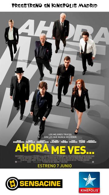 World Cinema 7 sortea 5 entradas dobles para el preestreno de 'Ahora me ves' en Madrid