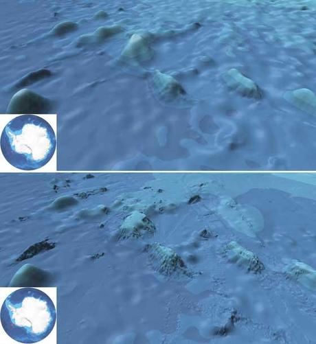 montes submarinos Marie Byed en la Antártida