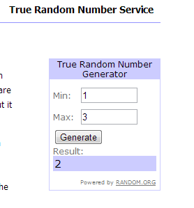 Sorteo Finalizado y realizado