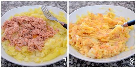 Bolas de patata con atún