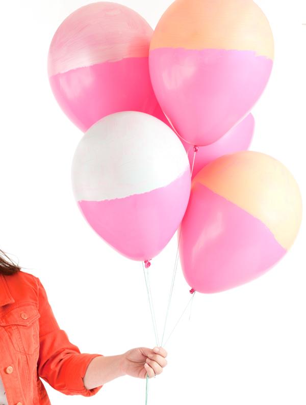 globos para fiestas en dos tonos