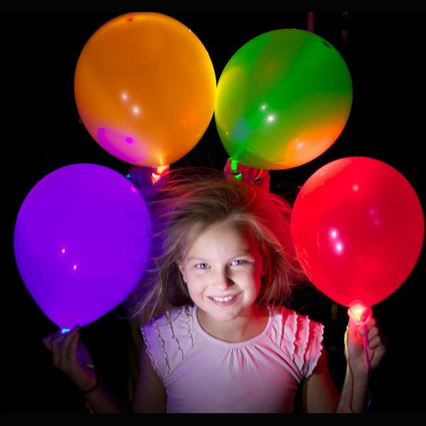 globos con luz de colores