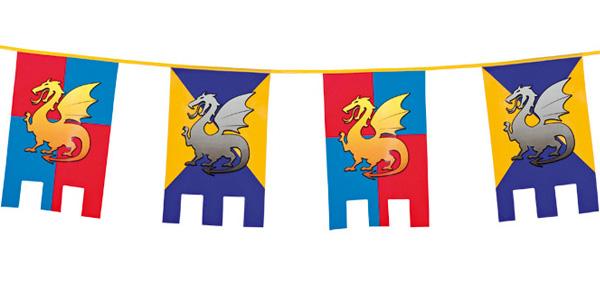 banderín para la decoración de fiestas medievales