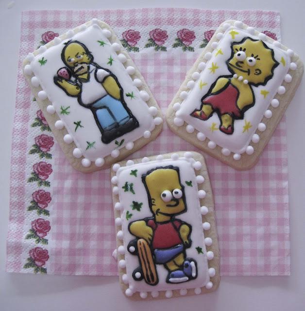 GALLETAS DECORADAS SIMPSON Y OTROS DIBUJOS