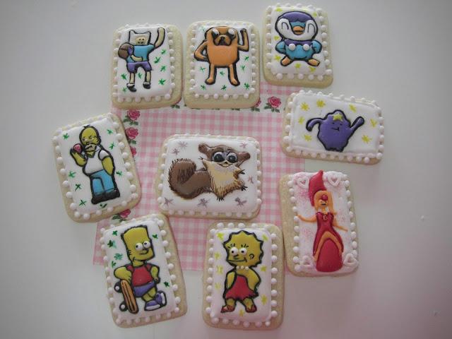 GALLETAS DECORADAS SIMPSON Y OTROS DIBUJOS