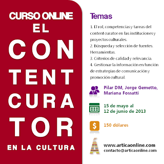 El content curator en la cultura