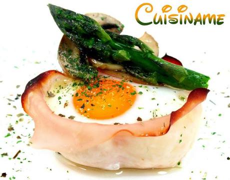 huevos al horno, receta de huevos, recetas originales, recetas caseras, huevos, espárragos trigueros, champiñones, pavo, recetas sanas, curiosidades, humor