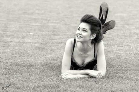 Sesión de fotos con Maribel Valiente - Maquillaje de Esther Muñoz y peluquería Ángela Ramírez