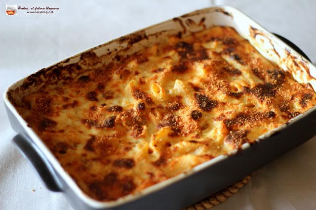 Receta de macarrones con bechamel. Sólo para estudiantes en época de exámenes