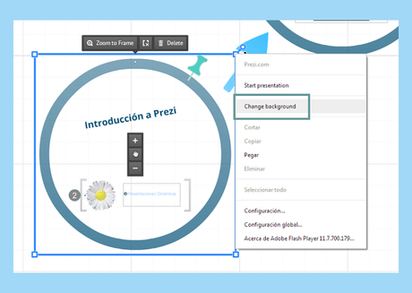 Como aplicar estilos y colores en Prezi