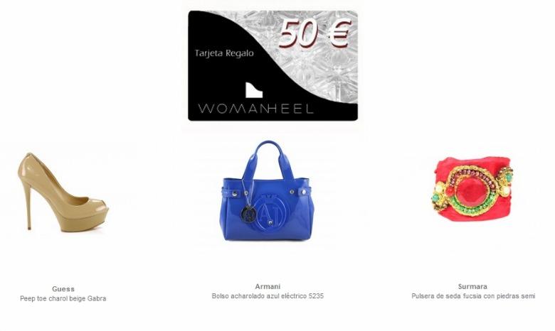 Sorteo tarjeta regalo 50€ Tienda Online WomanHeel