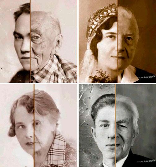 El envejecimiento de las personas visto en unos segundos