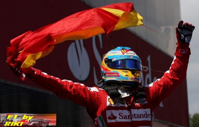 ALONSO ES LLAMADO A DECLARAR A LOS COMISARIOS POR HABER ONDEADO LA BANDERA ESPAÑOLA