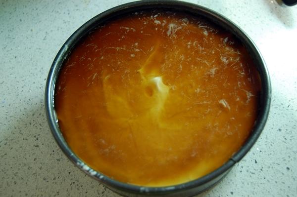 Tarta de crema de orujo, queso Mascarpone y gelatina de café