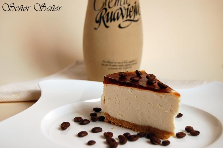 Tarta de crema de orujo, queso Mascarpone y gelatina de café