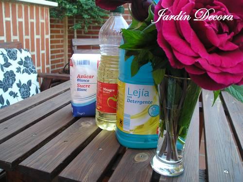 azúcar-lejía-vinagre-y-rosas