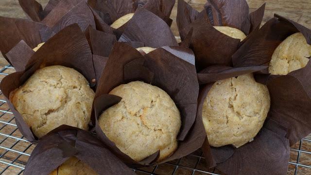 Muffins de plátano y canela