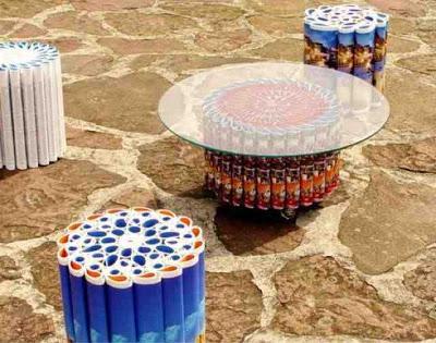 DIY: taburete con revistas
